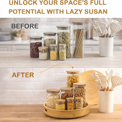 Lazy Susan Turntable Storage Box