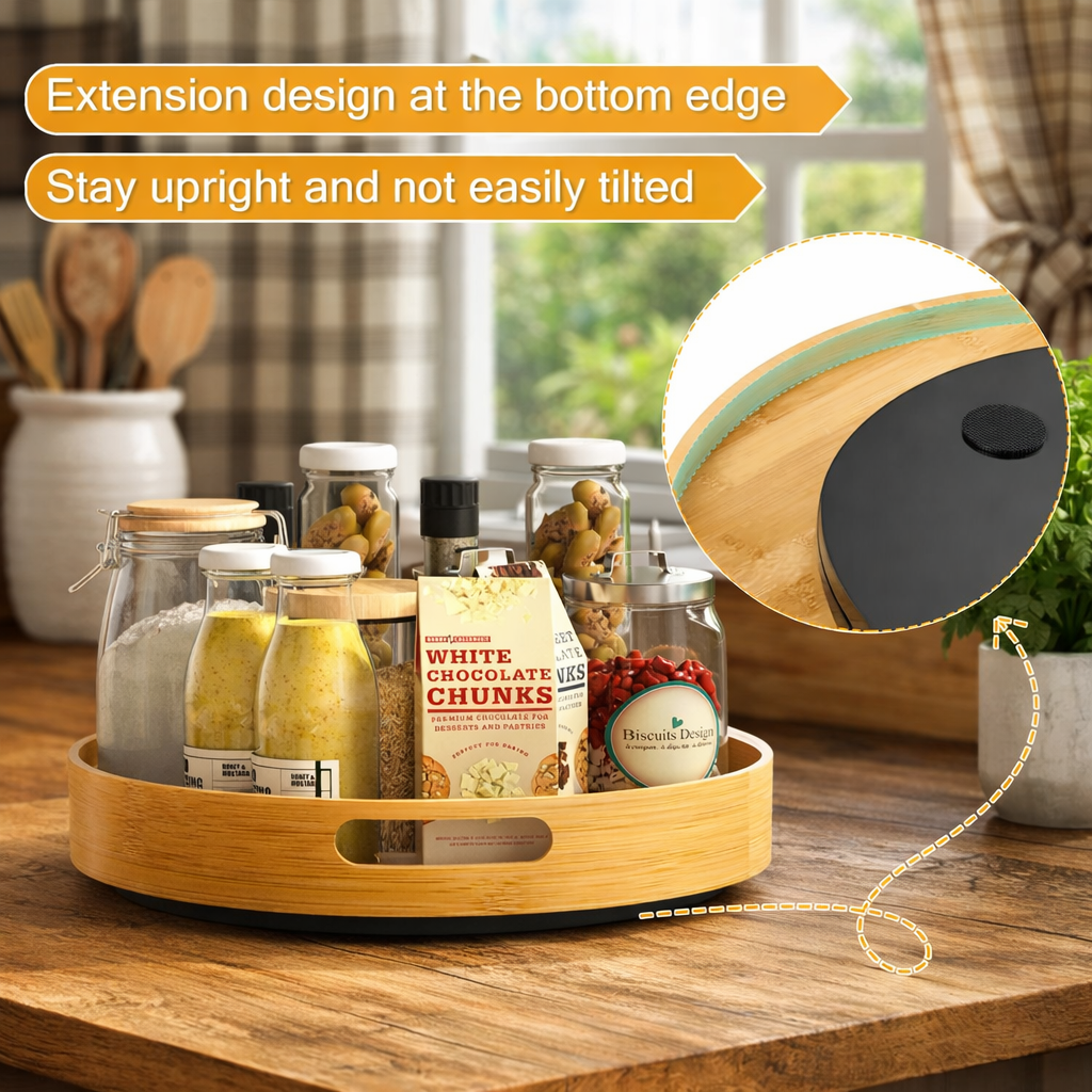 Lazy Susan Turntable Storage Box